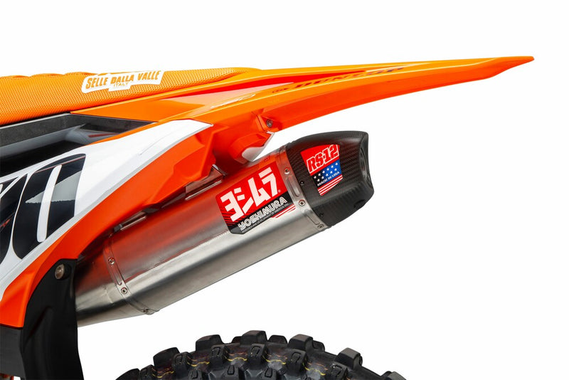 Yoshimura RS12 Series Exhaust System FS SS-AL-CF HUS - 264630S320 KTM 450 Factory Edition / SX-F 450 / XC-F 450 2022-2024
