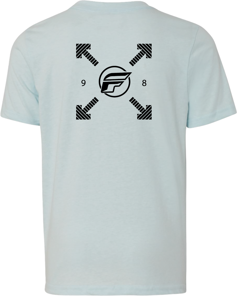 Fly Racing 354-0325YL 354-0325YL YOUTH FLY LOST TEE ICE BLUE YL