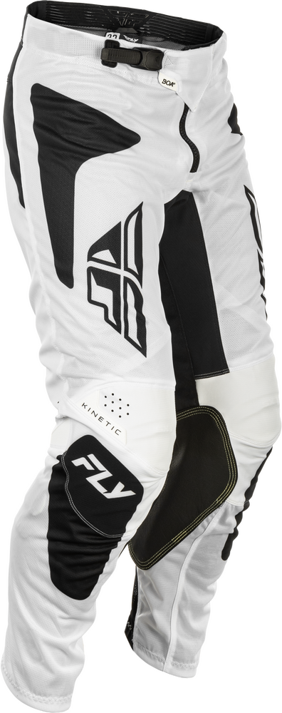 Fly Racing 379-32030 379-32030 KINETIC MESH SYM PANTS WHITE/BLACK SZ 30