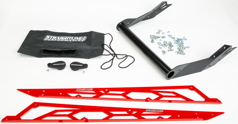 Straightline Performance Hide 'N' GO Rear Bumper POL 163" RED - 182-115-RED Polaris Snowmobiles 2016-2020