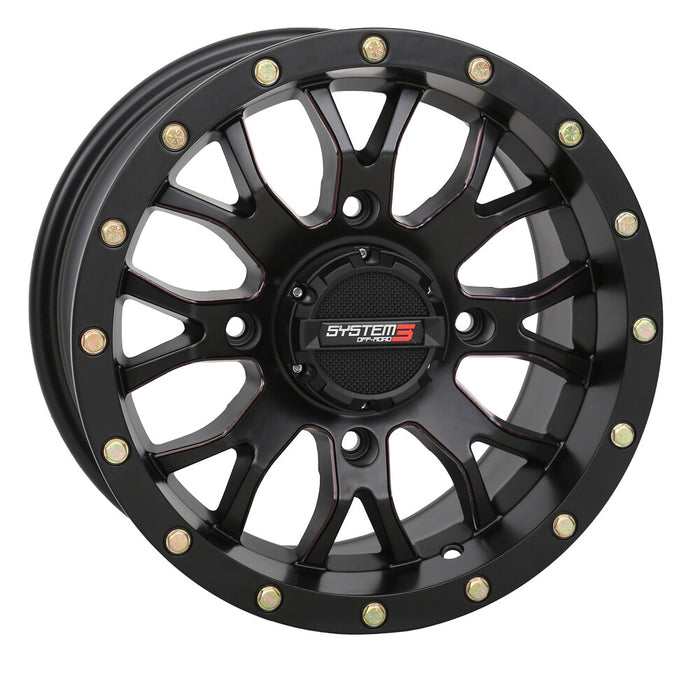 System 3 3-141156 14S3-1156 ST3 WHEEL 14X7 5+2 (+30MM) 4/156 MATTE BLACK
