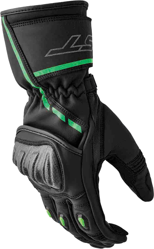 Rst 556-3650212 103650F.GRN-12 S1 GLOVE BLK/FLO-GREEN LEATHER 2XL