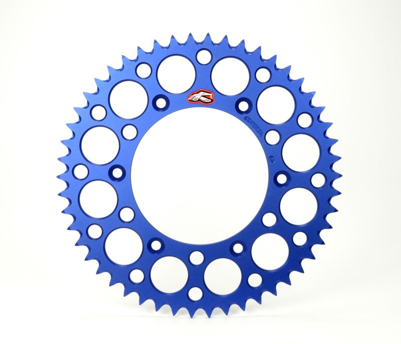 Renthal 224U-520-50GPBU 17-23 Husq TC125-250/TE150-300/TX300/FC/FX350/FE501 Rear Grvd Sprocket - Blu 520-50P Teeth - User 1