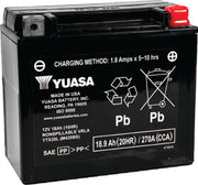 Yuasa Battery YUAM320BS Yuasa YTX20L-BS Maintenance Free AGM 12-Volt Battery W/bottle - Photo - Primary