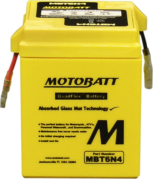 Motobatt 491-1023 MBT6N4 BATTERY MBT6N4 SEALED FACTORY ACTIVATED