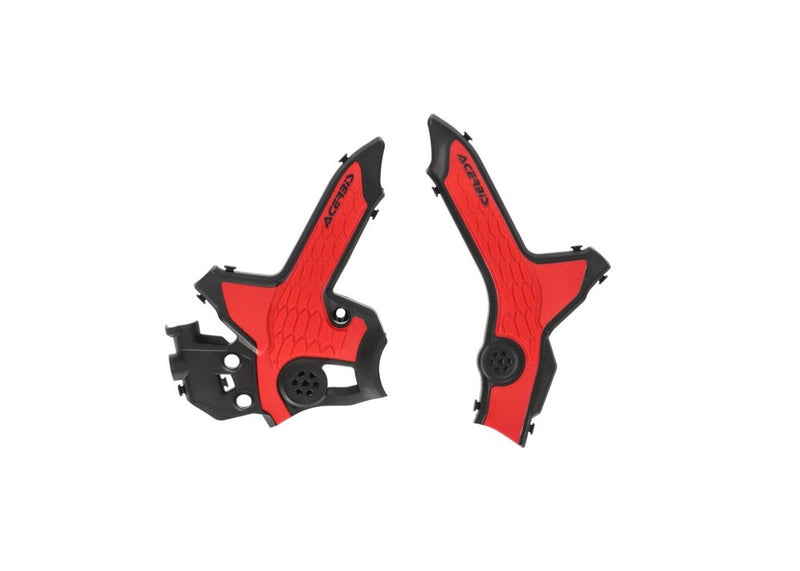 Acerbis 29796-21042 2979621042 X-GRIP FRAME GUARD BLACK/RED HON