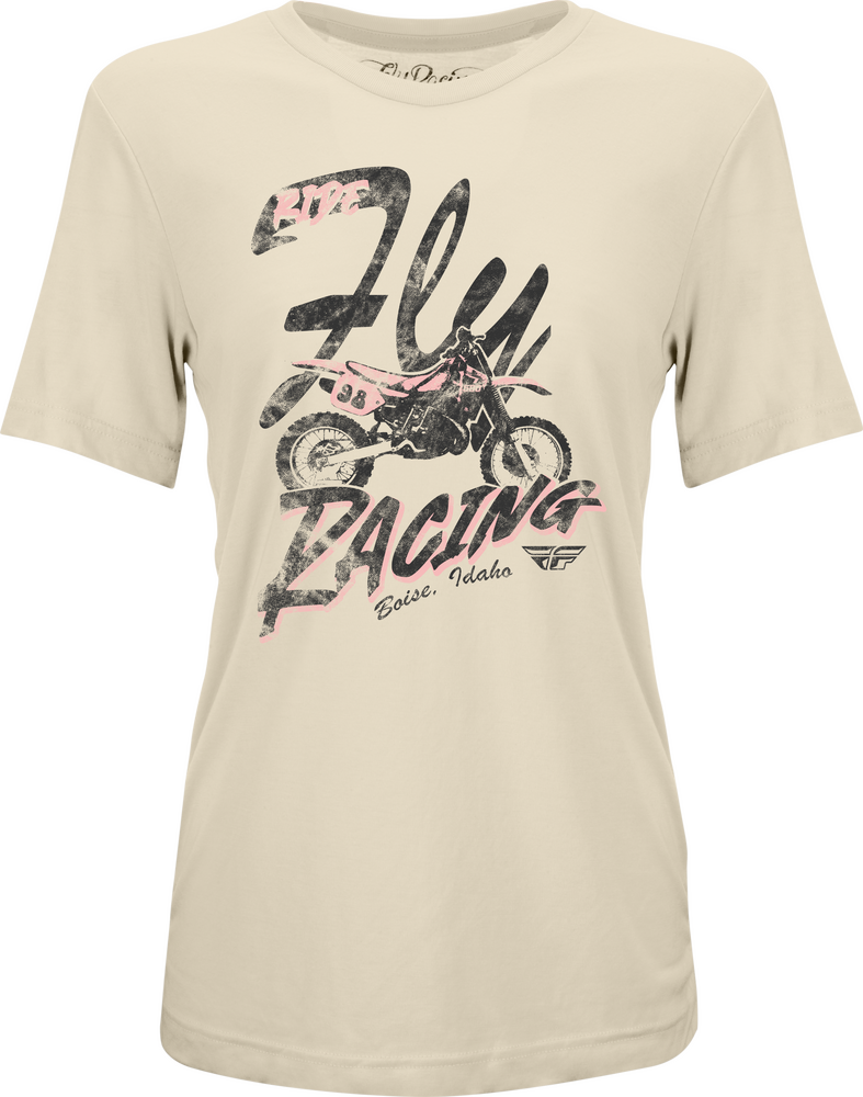 Fly Racing 356-4031L 356-4031L FLY WOMEN'S VINTAGE TEE BONE LG