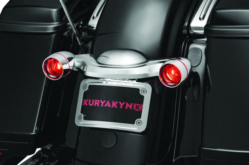 Kuryakyn 3157 Curved License Plate Mount Chrome - User 1