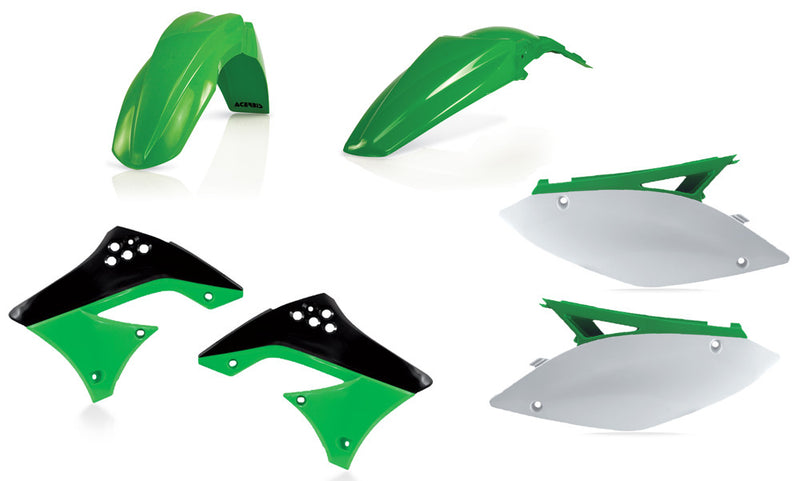 Acerbis Plastic Kit Green - 2141770145 Kawasaki KX 450 2009-2011