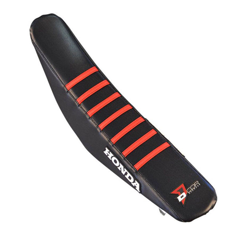 D'cor Visuals D-Cor Seat Cover Black With RED Ribs - 30-10-500 Honda CRF450R / CRF450RX / CRF250R 2021-2025