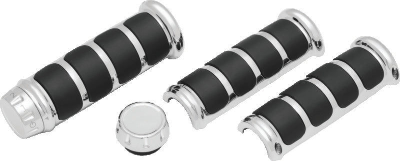 Kuryakyn 6780 ISO Grips For Heated Grips Chrome - Photo - Primary
