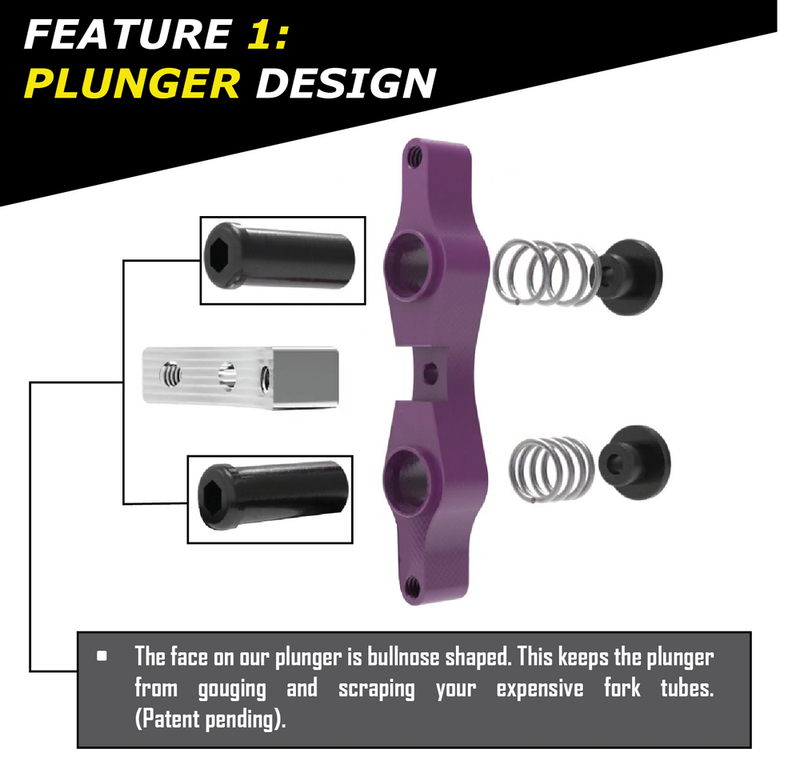 Tamer 188-8002P HH-DBU-02P TAMER DOUBLE BUTTON X-WING PURPLE