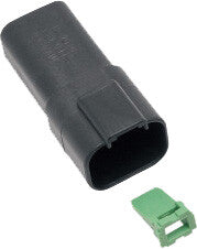 Namz Custom Cycle 850-08009 DR-4B 4-WIRE BLACK DEUTSCH RCPTCL & WDGLCK HD# 72104-94BK