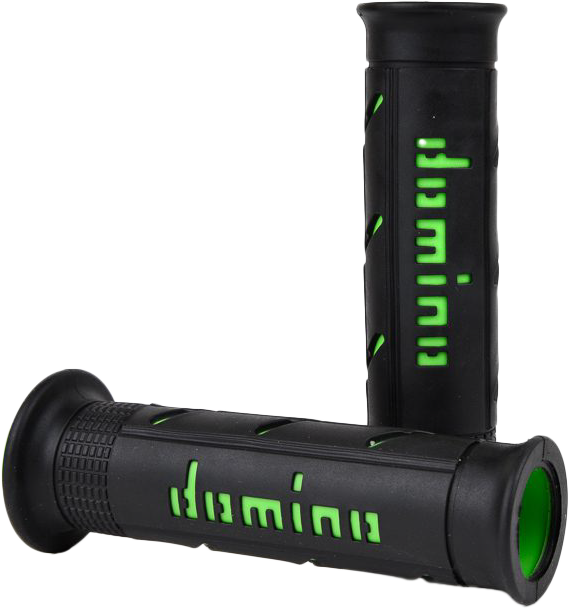 Domino Racing 58-2299 A25041C4440C7-0 XM2 GRIPS BLACK/GREEN PAIR