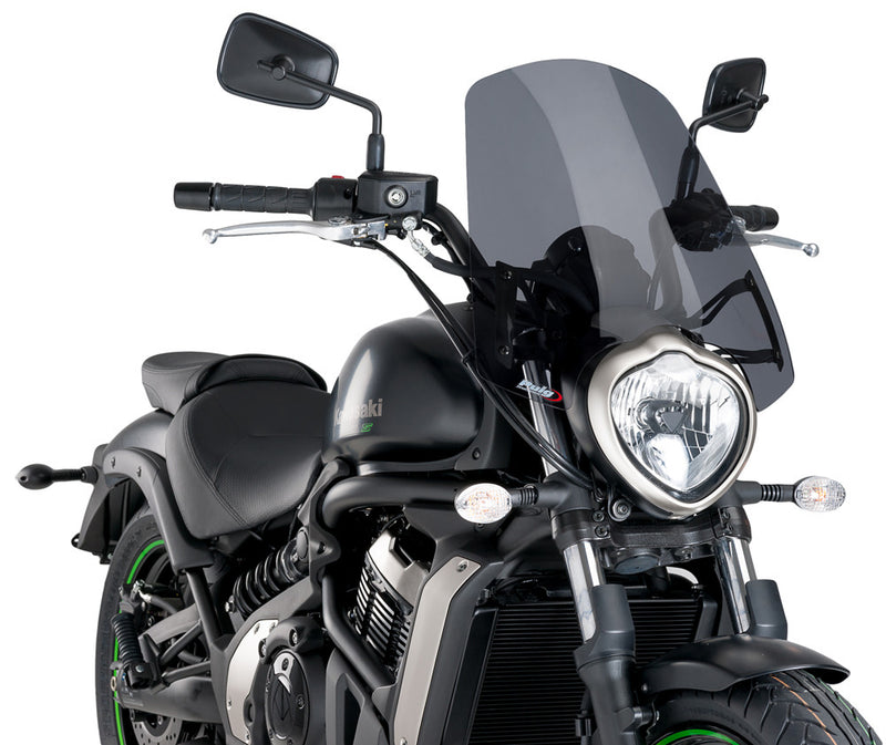 Puig Hi-Tech Parts Windscreen Naked NEW GEN Touring Dark Smoke - 8164F Kawasaki Vulcan 2015-2025