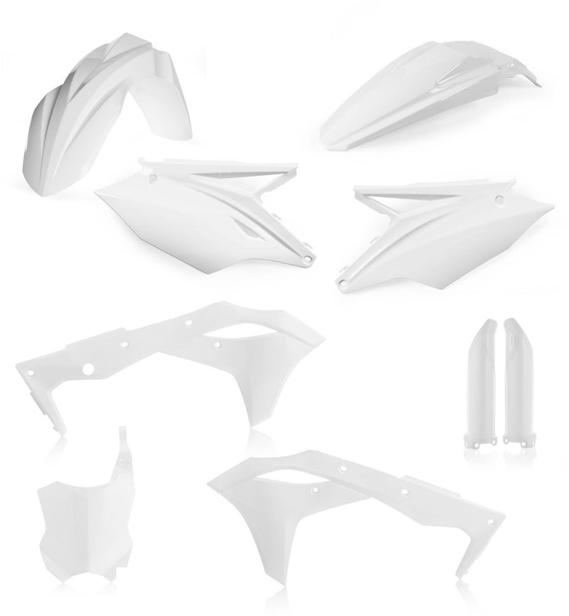 Acerbis Full Plastic Kit White - 2685820002 Kawasaki KX 250 2018-2020