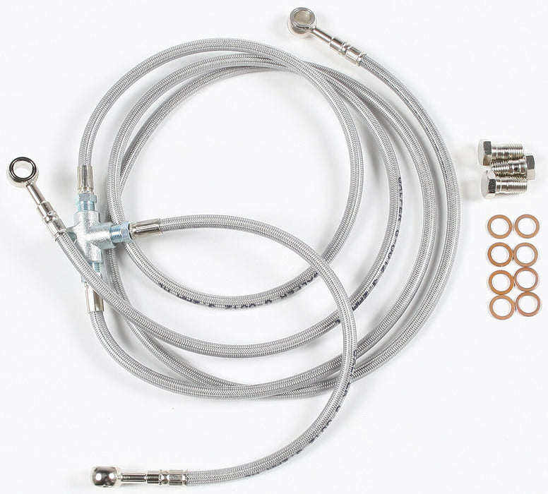 Gbrakes 17-10391 FK003D725-3+2 3 LINE FRONT BRAKE LINE KIT