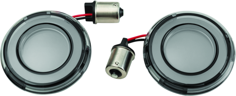 Kuryakyn 2907 Tracer L.e.d. Front Turn Signal Insert, Red Light, Smoke Lens 1156 - Photo - Primary