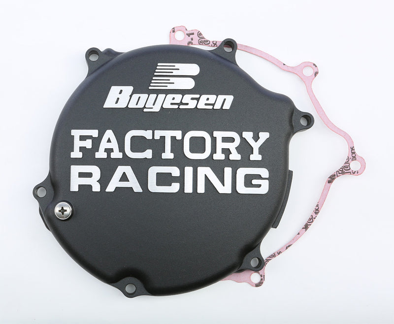 Boyesen Factory Racing Clutch Cover Black - CC-11AB Kawasaki KX 125 2003-2005