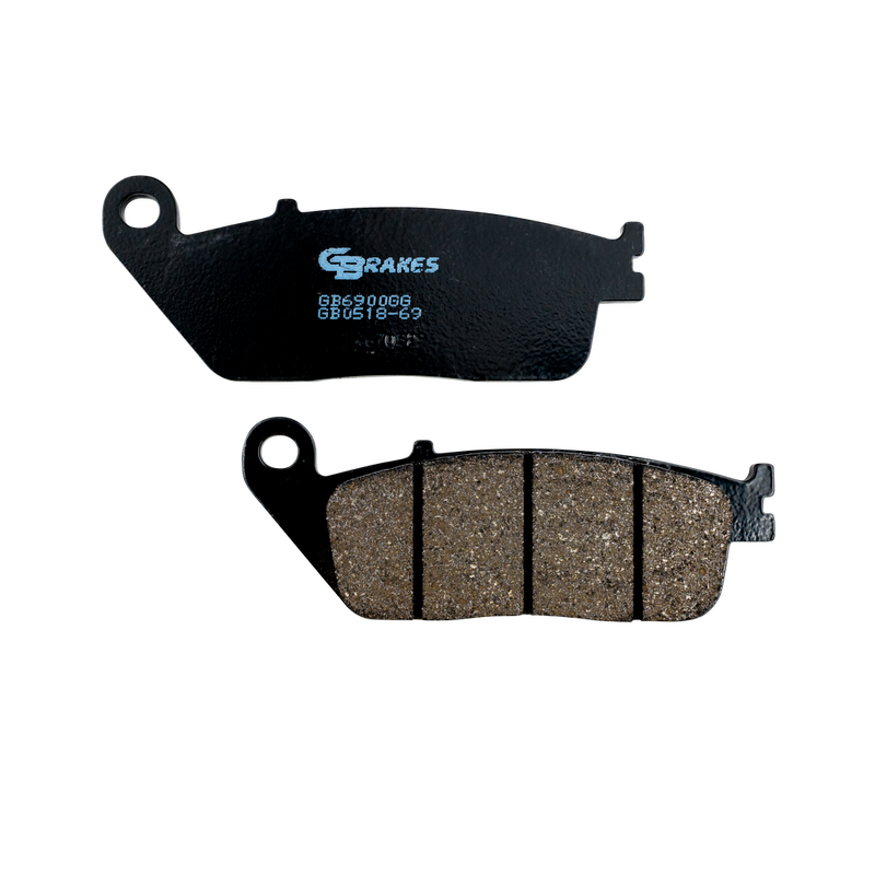 Gbrakes Brake Pads Semi Metallic - GB0518-69 For Honda Motorcycles 1990-2020 | Victory Motorcycles 2008-2015 | Triumph Motorcycles 1996-2016