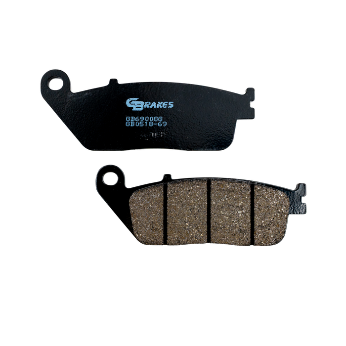 Gbrakes Brake Pads Semi Metallic - GB0518-69 For Honda Motorcycles 1990-2020 | Victory Motorcycles 2008-2015 | Indian 2013-2021