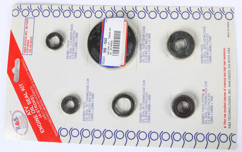 K&s Technologies Engine OIL Seal Kit - 50-1042