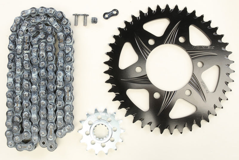 Vortex Sprocket Chain Kit Steel Aluminum 14/42T Black RX3 520-108L Black - CK6299 Kawasaki Ninja / 600 1998-2008