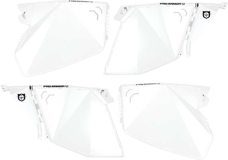 Pro Armor Traditional Half Doors White POL - P144D000WH-133 Polaris RZR 2014-2020