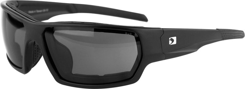 Bobster 26-5252 BTRE001 TREAD SUNGLASSES MATTE BLACK W/SMOKED LENS REMOVABLE FOAM