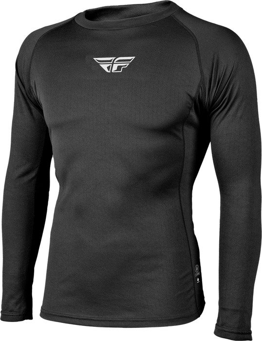 Fly Racing 354-64032X 354-64032X HEAVYWEIGHT BASELAYER TOP BLACK 2X