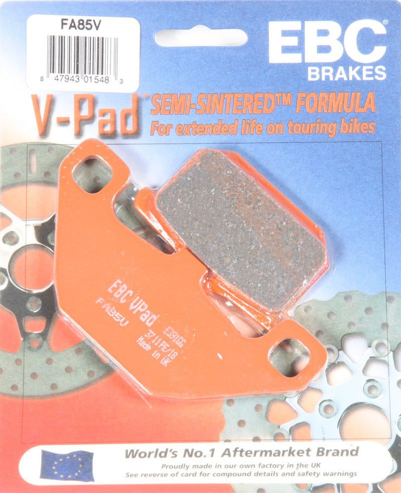 EBC Brake Pads Semi-Sintered V Series - FA85V For Kawasaki Motorcycles 1983-2009 | Indian 2009-2012
