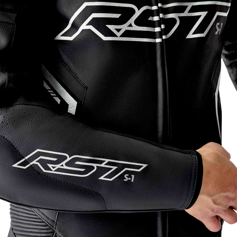 Rst 556-3604138 103604WHI-38 S1 D3O SUIT BLK/WHI LEATHER XS