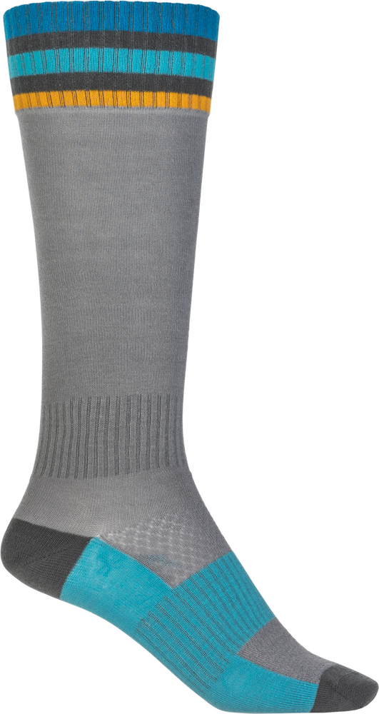 Fly Racing 350-0541S 350-0541S MX SOCKS THIN GREY SM/MD