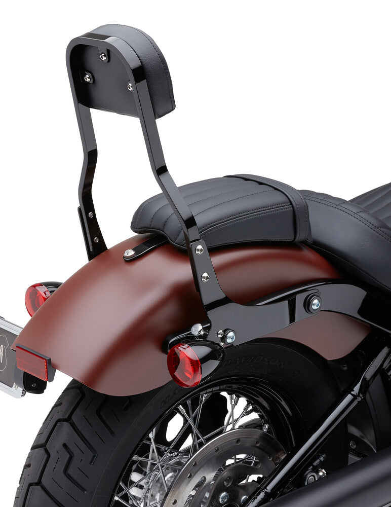 Cobra Detach Backrest Short - 602-2044B For Harley Motorcycles 2006-2017