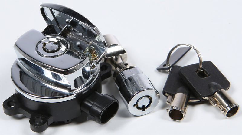 Harddrive 27-042 IGN Switch FX Flst W Fork Lock Chrome For Harley Softail Slim 2015-2016