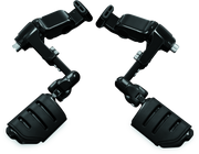 Kuryakyn 3990 Ergo III Adjustable Mount With Trident Dually ISO Pegs Gloss Black - Photo - Primary