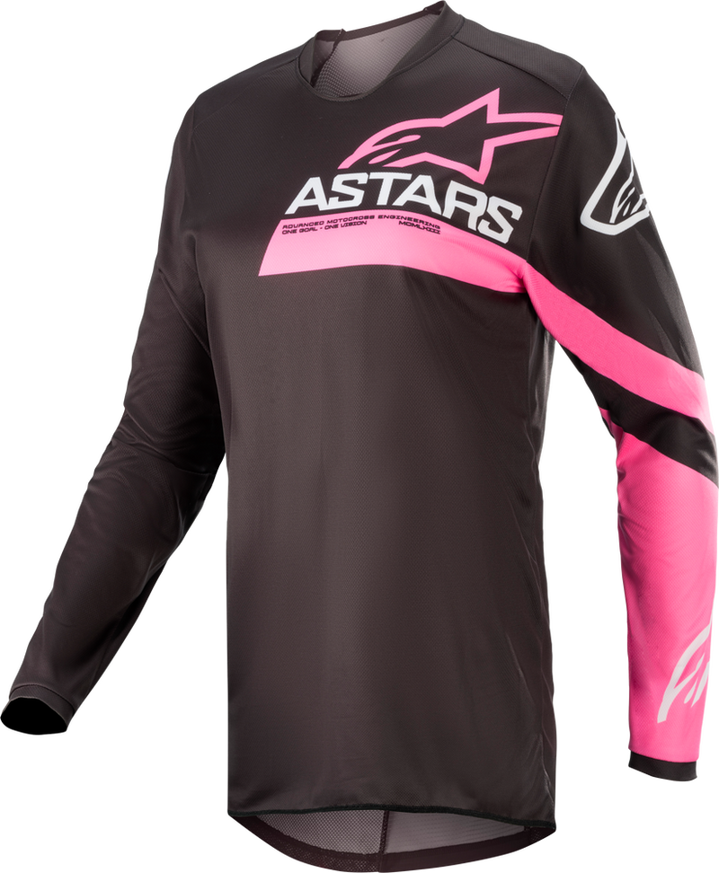 Alpinestars 482-9746XS 3782422-1390-XS STELLA FLUID CHASER JERSEY BLACK/PINK FLUO XS