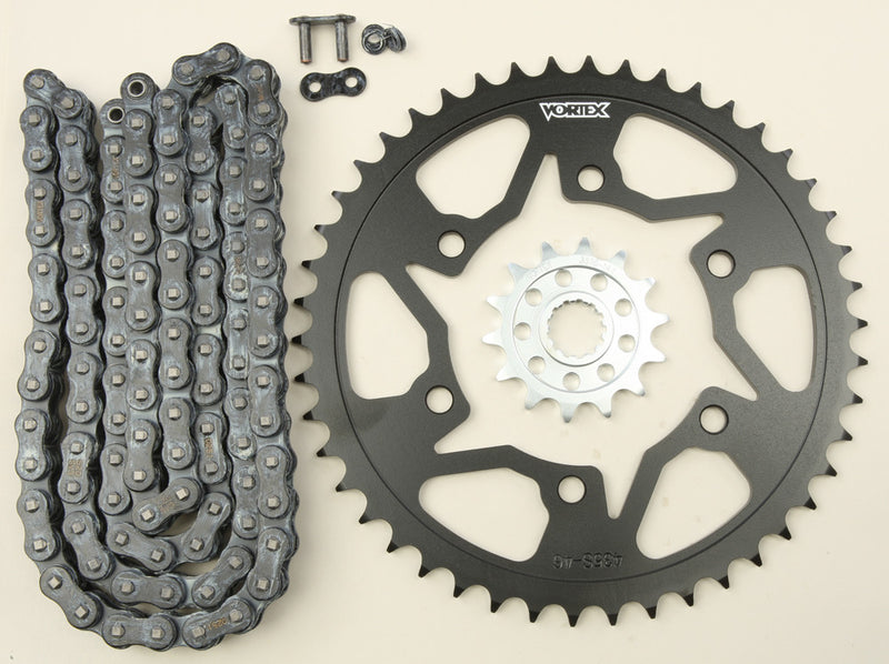 Vortex Sprocket Chain Kit Steel Steel 14/46T SIL SX3 520-114L Black - CK6384 Yamaha R3 2015-2017
