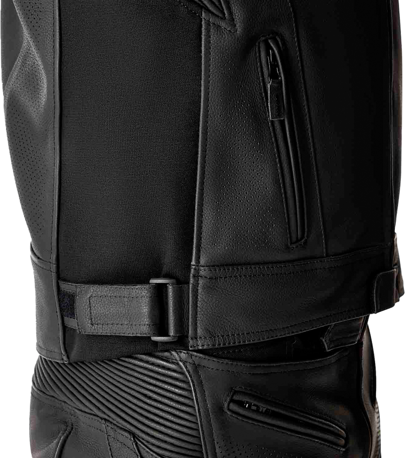 Rst 556-3635346 103635BLU-46 TRACTECH EVO D3O JACKET BLK/BLUE LEATHER XL