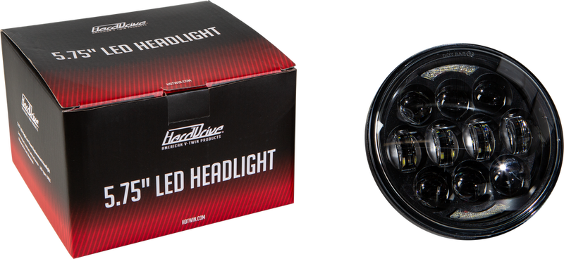 Harddrive 820-0360 820-0360 LED HEADLIGHT 7" 105W BLACK 5500/3000 LUMENS