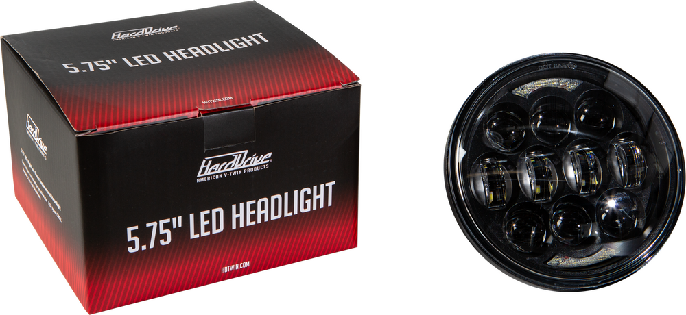 Harddrive 820-0360 820-0360 LED HEADLIGHT 7" 105W BLACK 5500/3000 LUMENS