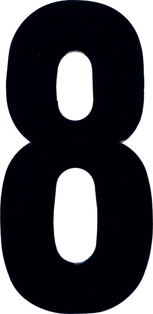 Dirt Digits 09-6238 XT43B-8 #8 4" BLACK EXTREME DIGITS 3/PK