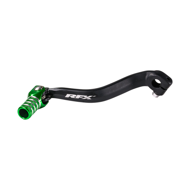 RFX Race Shift Lever Green - FXGP 28500 55GN Kawasaki KX 80 / KX 85 1998-2025