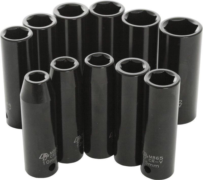 Performance Tool 117-1007 M591DB 11 PC 1/2" MET IMP SKT SET DEEP