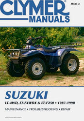 Clymer Repair Manual Suzuki King Quad Runner - CM4832 Suzuki 250 QuadRunner 4x4 / 250 QuadRunner / KingQuad 300 4x4 1987-1998