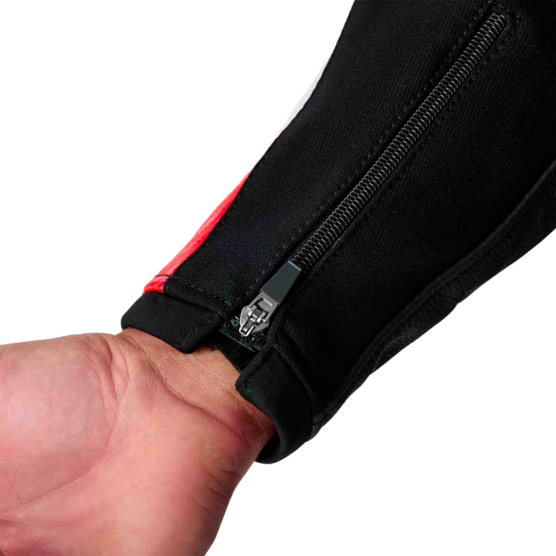 Rst 556-3635244 103635F.RED-44 TRACTECH EVO D3O JACKET BLK/FLO RED LEATHER LG