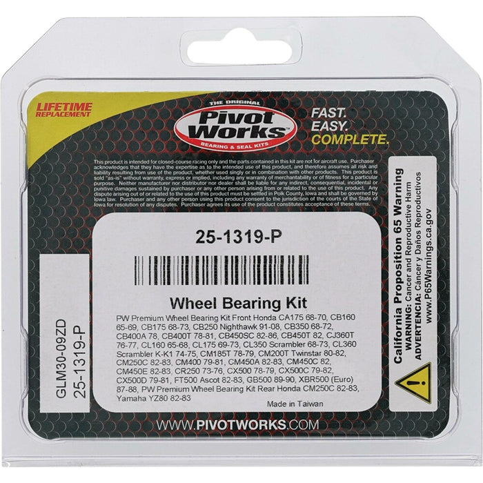 Pivot Works 22-51319P 25-1319-P WHEEL BEARING KIT PREMIUM