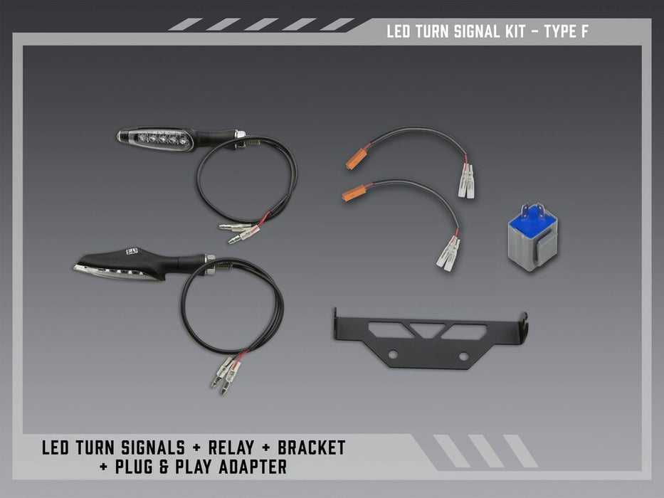 Yoshimura 961-9227 075BG-STD-F-K FE V2 STND LED TURN SIG KIT F