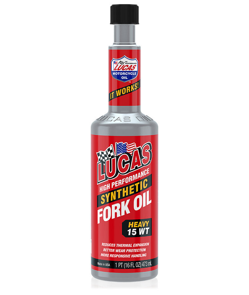 Lucas Synthetic Fork OIL 15WT 16OZ - 10773 For Ducati Motorcycles 2012-2018 | Triumph Motorcycles 2012-2018 | Suzuki Motorcycles 2012-2018