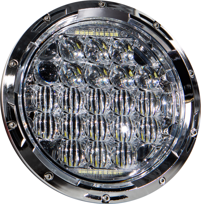 Harddrive 820-0360 820-0360 LED HEADLIGHT 7" 105W BLACK 5500/3000 LUMENS